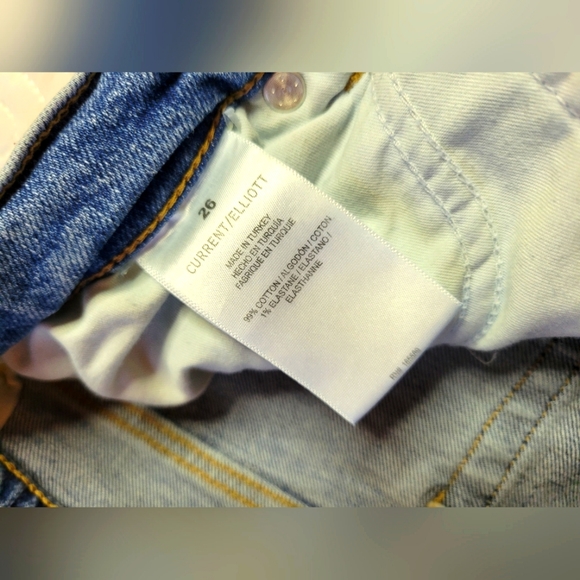 Current Elliot | Boyfriend Jean | Peaceful Blue | Destroyed | Size 26 - Picture 6 of 15
